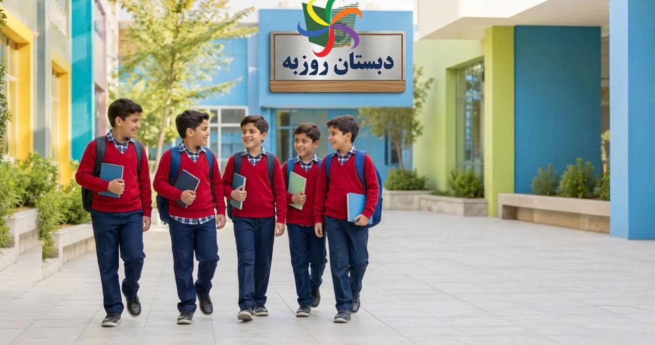 دانش‌آموزان پسر در حال انجام فعالیت آموزشی